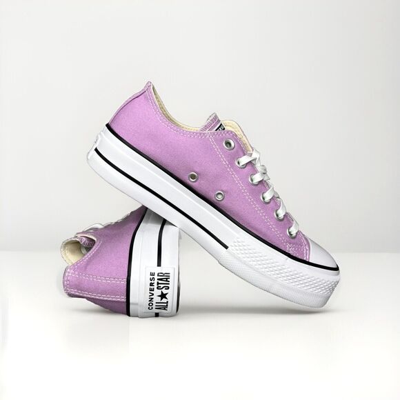 New Womens Converse Chuck Taylor All Star Lift Platform Multi Sz Purple Amethyst - Picture 2 of 16